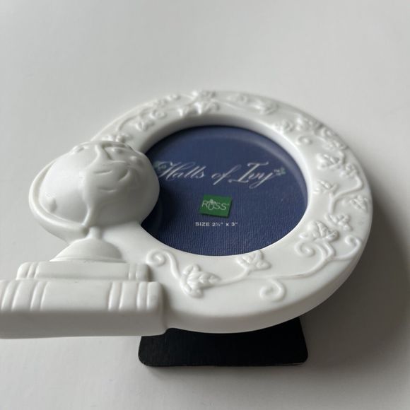 RUSS Halls of Ivy World Photo Frame. Holds 2 1/"2 x3  Picture Porcelain Globe - Picture 2 of 8